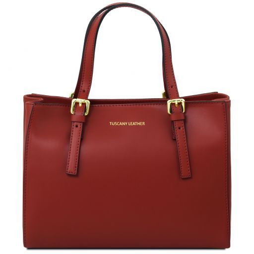 Aura Handtasche aus Leder Rot TL141434