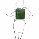 Patty Leather Convertible Backpack Shoulderbag Зеленый TL141497