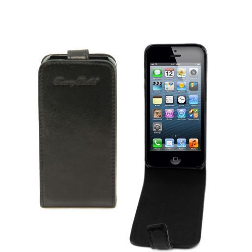 Leather IPhone 5 Holder Black TL141213