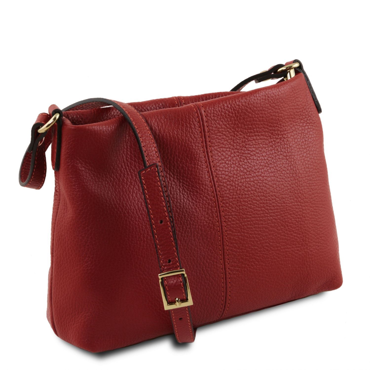 TL Bag Soft Leather Shoulder bag Red TL141720