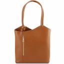 Patty Saffiano Leather Convertible Backpack Shoulderbag Коньяк TL141455