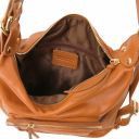 TL Bag Leather Convertible Backpack Shoulderbag Cognac TL141535