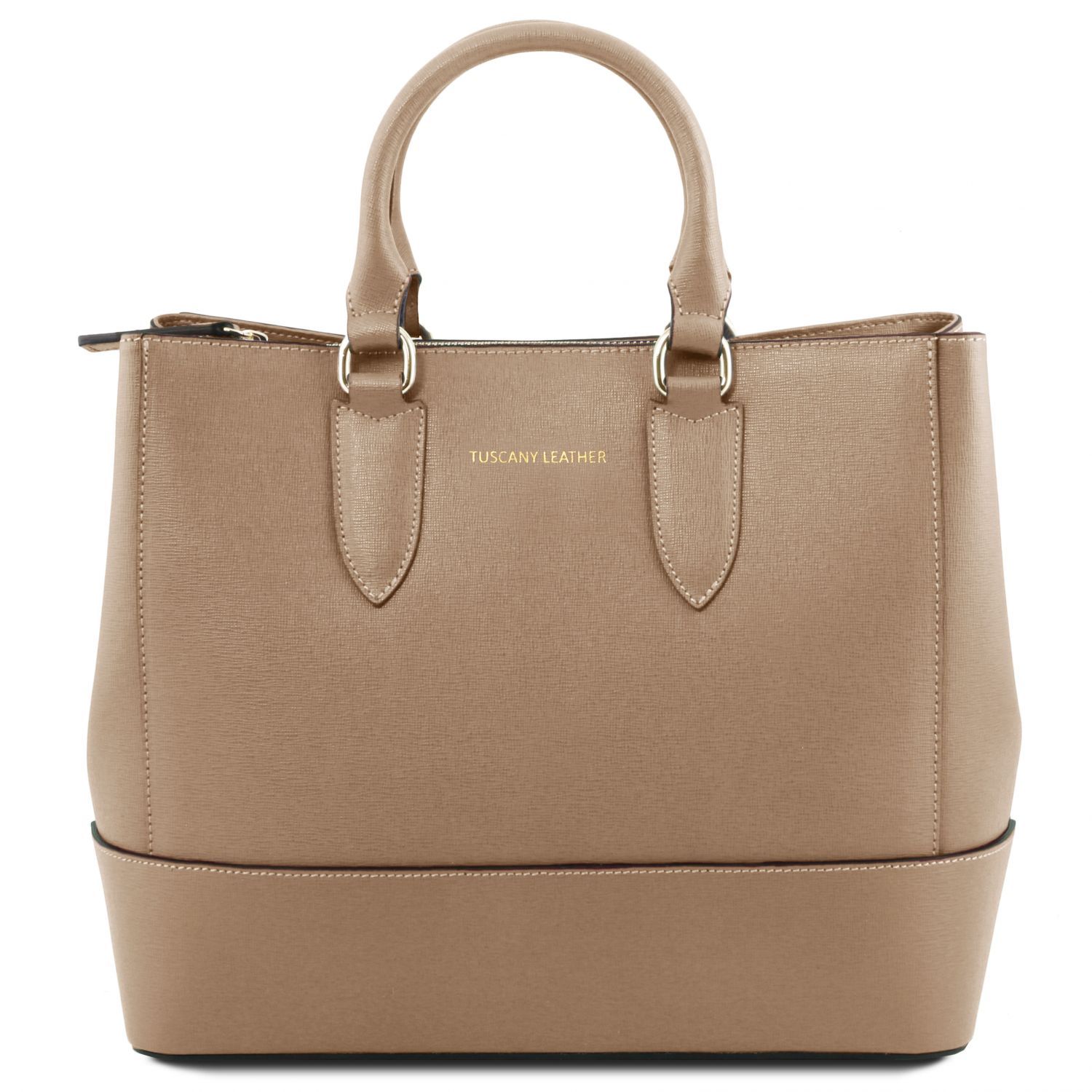 TL Bag Saffiano leather handbag Caramel TL141638