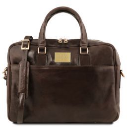 Urbino Cartella in pelle porta computer con tasca frontale Testa di Moro TL141241