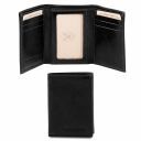 Exclusive 3 Fold Leather Wallet Black TL140801