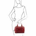 Eveline Leather Duffle bag Red TL141714