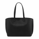 TL Bag Leather Shopping bag Black TL141828