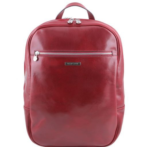 Osaka Notebook Rucksack aus Leder Rot TL141308