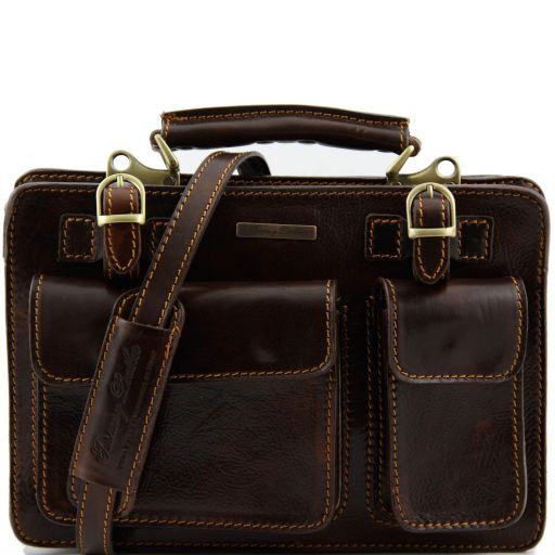 Tania Женская кожаная сумка Темно-коричневый TL6021
