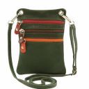 TL Bag Tracollina in Pelle Morbida Verde Foresta TL141094