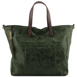 Annie Borsa shopping TL SMART in pelle effetto invecchiato Verde Foresta TL141552