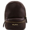 TL Bag Soft Leather Backpack for Women Dark Brown TL141320