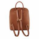 TL Bag Saffiano Leather Backpack for Women Cognac TL141631