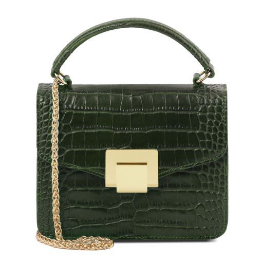 croc print bag