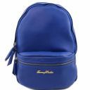 TL Bag Lederrucksack Für Damen aus Weichem Leder Blau TL141370