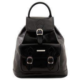 Singapore Кожаный рюкзак Черный TL9039