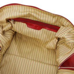 Oslo Leather Travel Duffle bag - Weekender bag Red TL141913