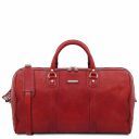 Oslo Leather Travel Duffle bag - Weekender bag Red TL141913