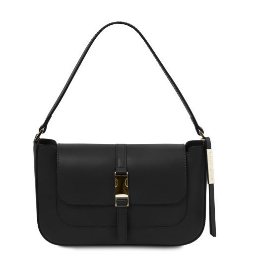 Noemi Leather Clutch Handbag Black TL141959