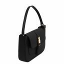 Noemi Leather Clutch Handbag Black TL141959