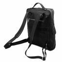 Bangkok Leather Laptop Backpack - Large Size Black TL141987