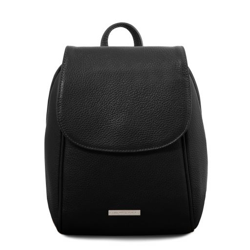 TL Bag Soft Leather Backpack Black TL141905