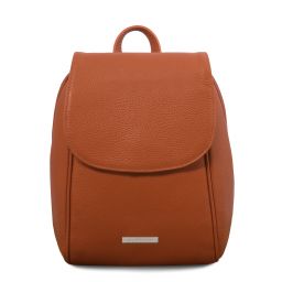 TL Bag Mochila en Piel Suave Cognac TL141905