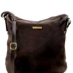 Alice Sac cabas en cuir pour femme - Grand modèle Marron foncé TL141480