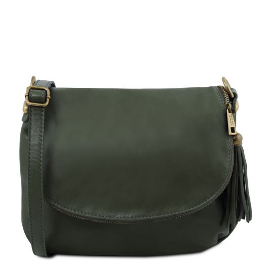 forest green shoulder bag