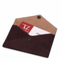 Leather Business Card / Credit Card Holder Dark Brown TL142036
