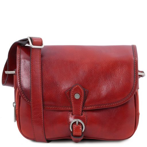 Alessia Leather Shoulder bag Red TL142020