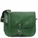 Alessia Leather Shoulder bag Forest Green TL142020