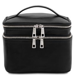 Eliot Trousse de Toilette en Cuir Noir TL142045