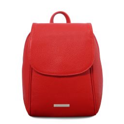 TL Bag Sac à dos en Cuir Souple Rouge Lipstick TL141905
