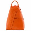 Shanghai Soft Leather Backpack Orange TL141881