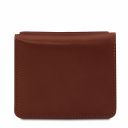 Exclusive Leather Wallet With Coin Pocket Brown TL142059
