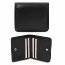Exclusive Leather Wallet With Coin Pocket Черный TL142059