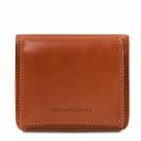 Exklusive Brieftasche aus Leder mit Münzfach Honig TL142059