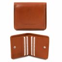 Exclusive Leather Wallet With Coin Pocket Мед TL142059