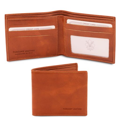 Exclusive 2 Fold Leather Wallet for men Honey TL142056