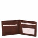 Exclusive 2 Fold Leather Wallet for men Темно-коричневый TL142056