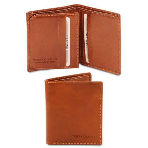 Exclusive 3 Fold Leather Wallet for men Honey TL142057