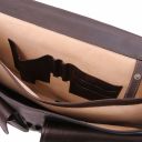 Ancona Leather Messenger bag Dark Brown TL142073