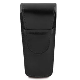 Exclusive leather 2 slots pen/watch holder Black TL142130