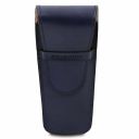 Элегантный кожаный футляр для 2х ручек Темно-синий TL142130