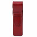 Esclusivo Porta Penne in Pelle Rosso TL142131