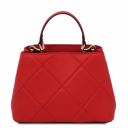 TL Bag Handtasche aus Weichem Leder im Steppdesign Lipstick Rot TL142132