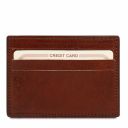 Exclusive Leather Credit/business Card Brown TL141011