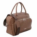 TL Voyager Travel Soft Leather Duffle bag Dark Taupe TL142148
