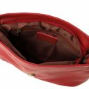 TL Bag Umhängetasche aus Weichem Leder mit Quasten Rot TL141223